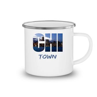 Chi Town Windy City Chicago Skyline Art Gift Southside Home Camping Mug | Mazezy