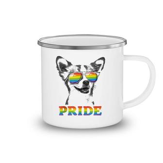 Chihuahua Gay Pride Lgbt Rainbow Flag Sunglasses Funny Lgbtq Camping Mug | Mazezy