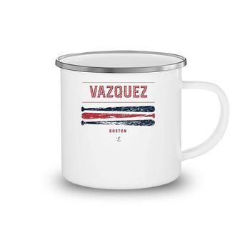Christian Vazquez Vintage Baseball Bat Gameday Camping Mug | Mazezy
