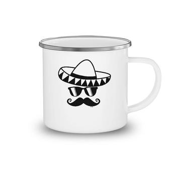 Cinco De Mayo Mustache Camping Mug | Mazezy