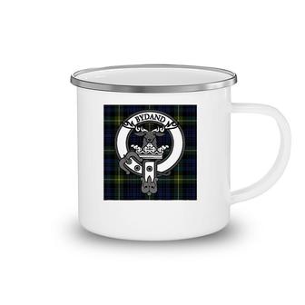 Clan Gordon Crest And Tartan Camping Mug | Mazezy