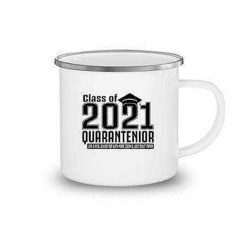 Class Of 2021 Quarantenior Funny Graduate Camping Mug | Mazezy