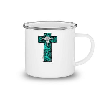 Cna Nurse Rn Medical Cross Christian Jesus Camping Mug | Mazezy