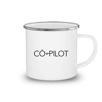 Co Pilot Wife Airplane Aviation Camping Mug | Mazezy