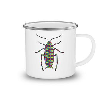 Cockroach Autism Awareness Kids Termite Puzzle Day Mom Gift Camping Mug | Mazezy