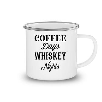 Coffee Days Whiskey Nights Cheers Y'all Day Drinking Camping Mug | Mazezy