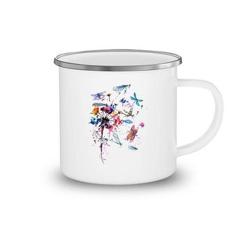 Colorful Dragonflies Camping Mug | Mazezy