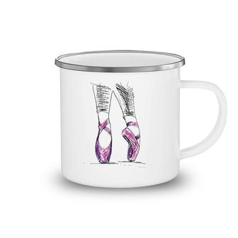 Cool Ballerina Ballet Shoes Toe Dancing Dance Camping Mug | Mazezy