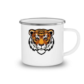 Cool Bengal Tiger Looking Straight Birthday New Year Camping Mug | Mazezy