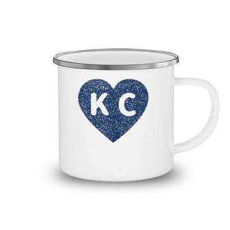 Cool Love Kansas City Kc Heart Print Camping Mug | Mazezy