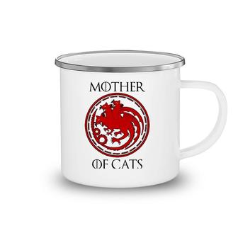 Cool Mother Of Cats Design For Cat And Kitten Enthusiasts Camping Mug | Mazezy