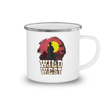 Cowboy Wild West Western Country Saddle Gift Camping Mug | Mazezy