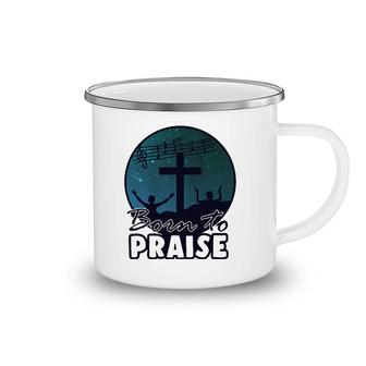 Cross Praise Choir Music Church Singer Jesus Singing Gift Camping Mug | Mazezy