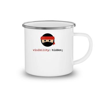 Css Ninja Visibility Hidden Camping Mug | Mazezy