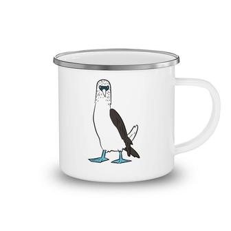 Cute Blue Footed Booby Bird Dancing Blue Footed Boobie Bird Pullover Camping Mug | Mazezy
