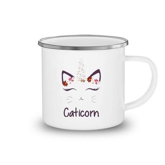 Cute Caticorn Cat Unicorn Gifts For Lover Magical Creature Camping Mug | Mazezy