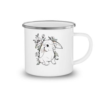 Cute Flower Rabbit - Bunny Lover Camping Mug | Mazezy