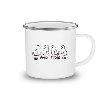 Cute French Cat Camping Mug | Mazezy