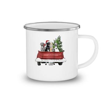 Cute Great Dane Christmas Top, Dog Mom Owner Vintage Truck Raglan Baseball Tee Camping Mug | Mazezy