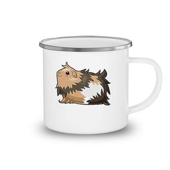 Cute Long Haired Guinea Pig Camping Mug | Mazezy