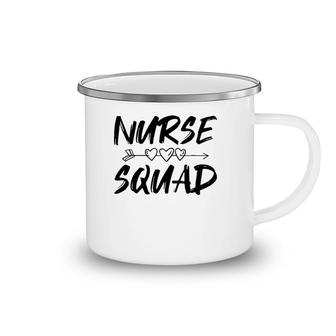 Cute Nurse Squad, Funny Nurse Asserories For Women & Men Camping Mug | Mazezy