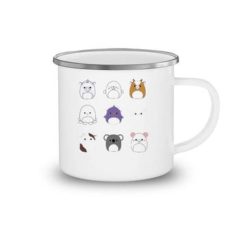 Cute Unicorn Set Card Squishmallow Camping Mug | Mazezy