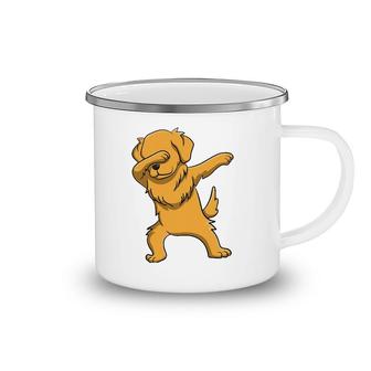 Dabbing Golden Retriever Pet Lover Camping Mug | Mazezy