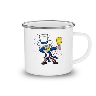 Dabbing Uncle Sam Pickleball 4Th Of July Independence Day Camping Mug | Mazezy
