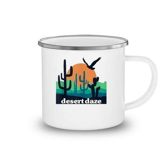 Desert Daze Texas Arizona California Cactus Southwest Sunset Camping Mug | Mazezy