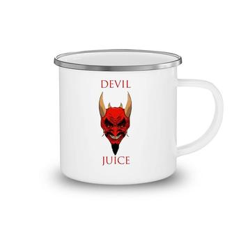 Devil Juice Vector Art Unisex Camping Mug | Mazezy