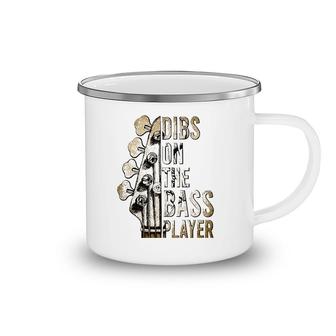 Dibs On The Bass Player Guitar Musician Camping Mug | Mazezy