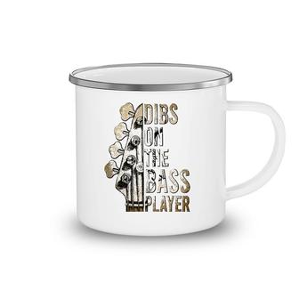Dibs On The Bass Player Guitar Musician Camping Mug | Mazezy