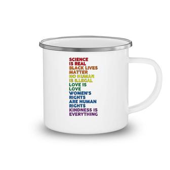 Distressed Science Is Real Lgbt Pride Camping Mug | Mazezy