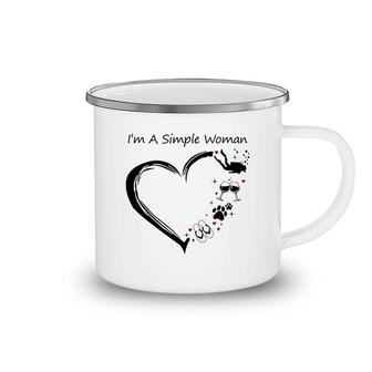 Diving I Am A Simple Woman Camping Mug | Mazezy