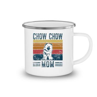 Dog Chow Chow Mom Vintage Chow Chow Mom Camping Mug | Mazezy