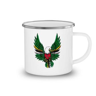 Dominica Flag Dominican Flag Eagle Camping Mug | Mazezy