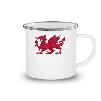 Dragon Of Wales Flag Welsh Cymru Flags Medieval Welsh Rugby Tank Top Camping Mug