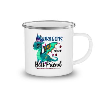 Dragons Are A Best Friend Girl's Women Dragons Lover Cute Camping Mug | Mazezy
