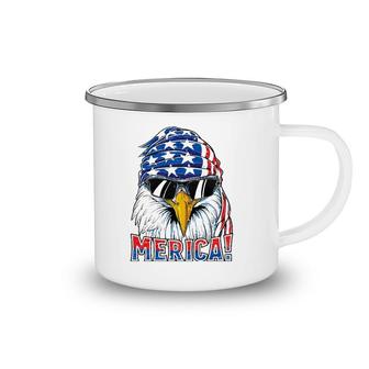 Eagle Merica 4Th Of July Merica Men Boys American Camping Mug | Mazezy