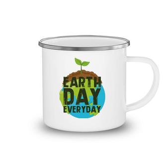 Earth Day Everyday Plant A Tree Environmentalist Camping Mug | Mazezy