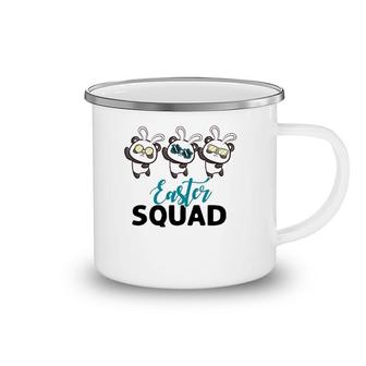 Easter Squad Panda With Bunny Ears Funny Easter Day Camping Mug | Mazezy