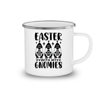 Easter With My Gnomies Happy Easter Day Camping Mug - Seseable