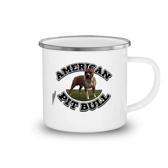 Eddany American Pitbull Camping Mug | Mazezy