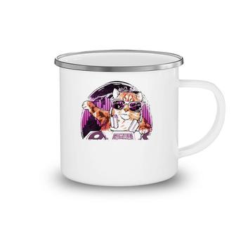 Edm Rave - Dubstep Kitty Cat Festival Camping Mug | Mazezy