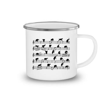 Elephant Music Sheet Camping Mug | Mazezy