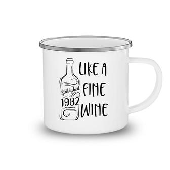 Established 1982 Like Fine Wine Country Birthday Wine Lover Camping Mug | Mazezy