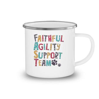 Faithful Agility Support Team Dogdog Lovers Gifts Camping Mug | Mazezy