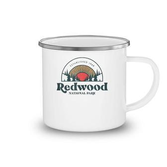 Family Vacation - Retro Redwood National Park Camping Mug | Mazezy