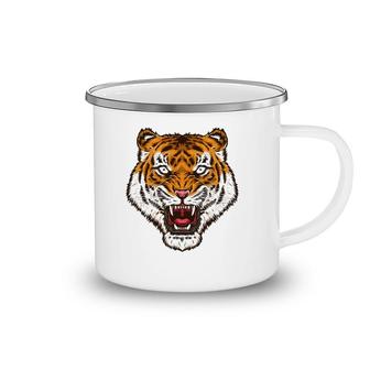 Fearless Big Cat Tiger Eye Tiger Face Tiger Head Camping Mug | Mazezy