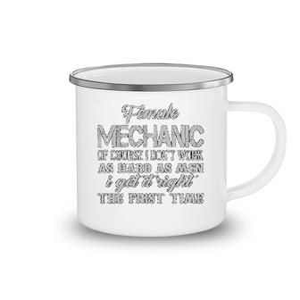 Female Mechanical Engineer Of Course Camping Mug | Mazezy